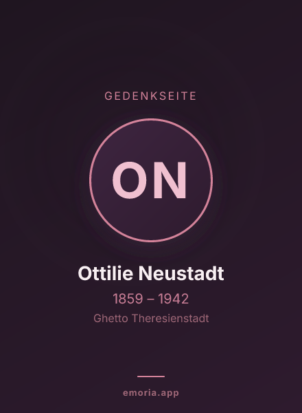 Gedenkportrait von Ottilie Neustadt