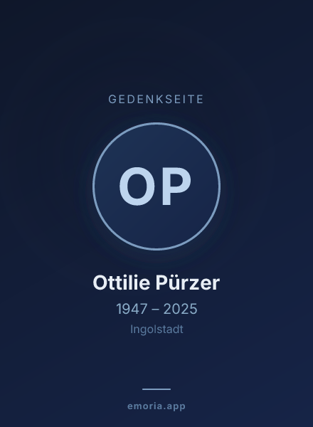 Gedenkportrait von Ottilie Pürzer