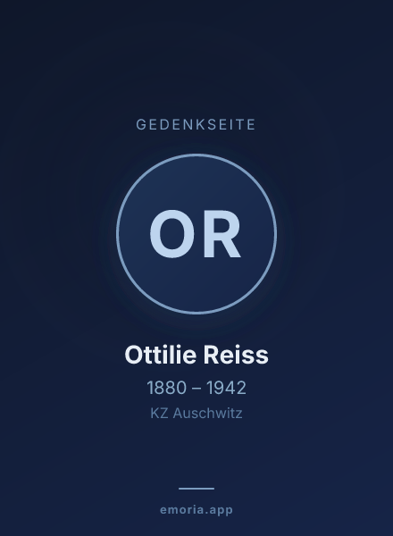 Gedenkportrait von Ottilie Reiss