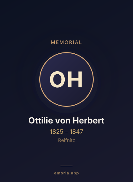 Memorial portrait of Ottilie von Herbert