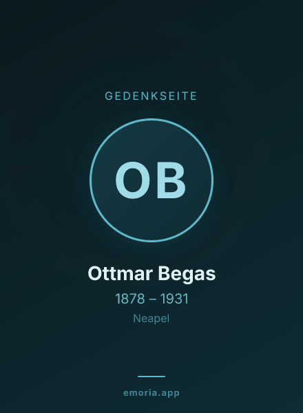 Gedenkportrait von Ottmar Begas