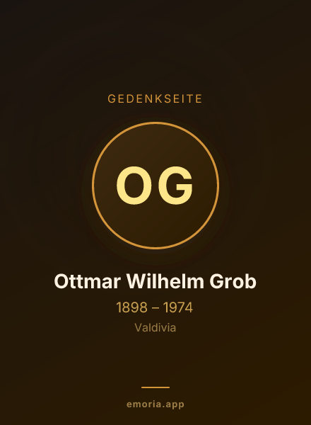 Gedenkportrait von Ottmar Wilhelm Grob
