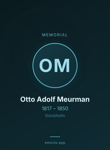 Memorial portrait of Otto Adolf Meurman