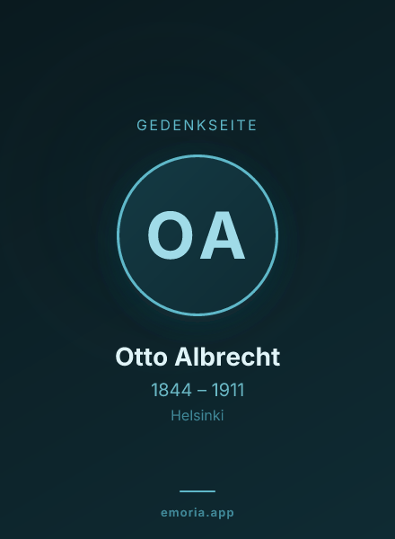 Gedenkportrait von Otto Albrecht