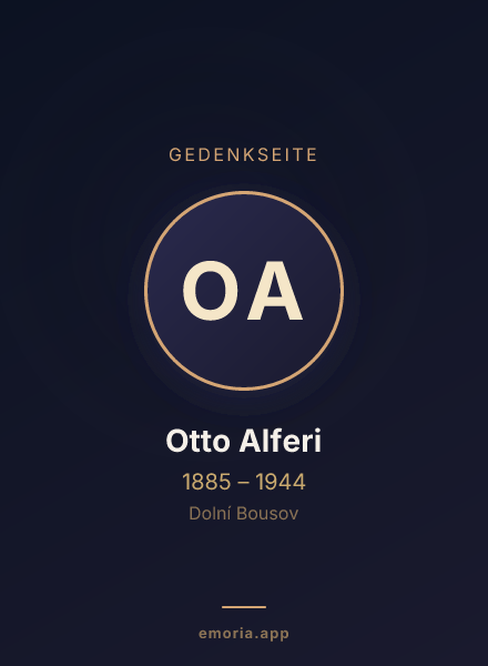 Gedenkportrait von Otto Alferi
