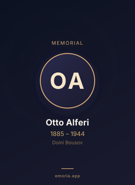 Memorial portrait of Otto Alferi