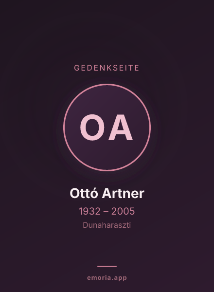 Gedenkportrait von Ottó Artner
