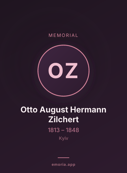 Memorial portrait of Otto August Hermann Zilchert