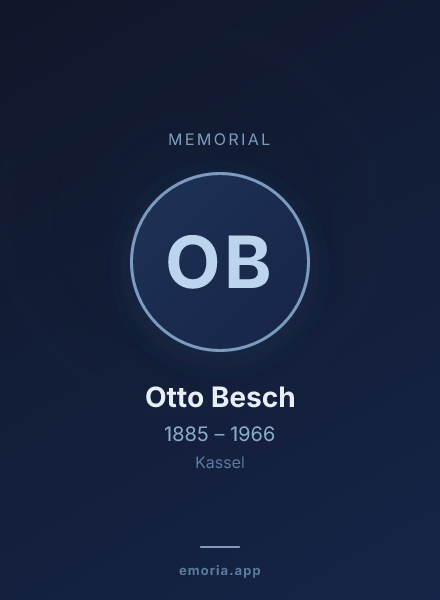 Memorial portrait of Otto Besch