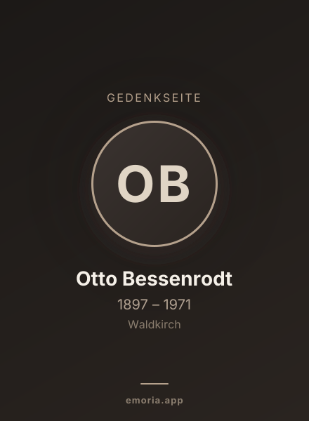 Gedenkportrait von Otto Bessenrodt
