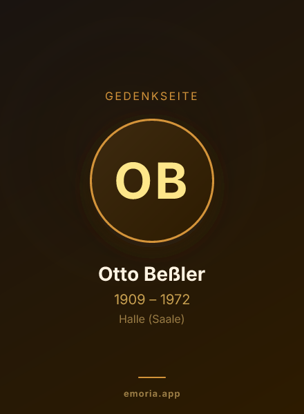 Gedenkportrait von Otto Beßler