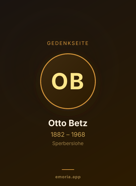 Gedenkportrait von Otto Betz