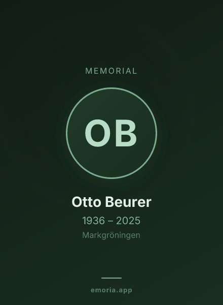 Memorial portrait of Otto Beurer