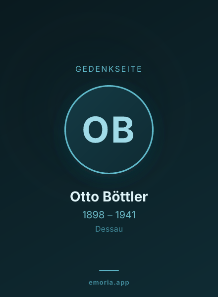 Gedenkportrait von Otto Böttler