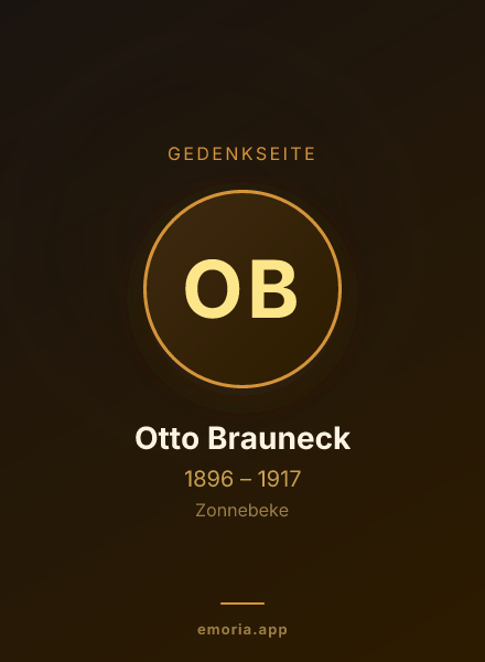 Gedenkportrait von Otto Brauneck