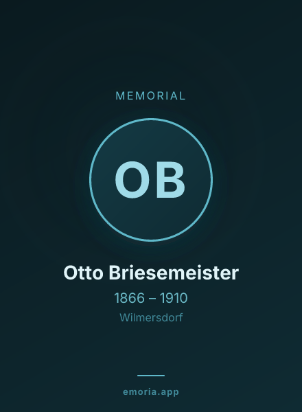 Memorial portrait of Otto Briesemeister