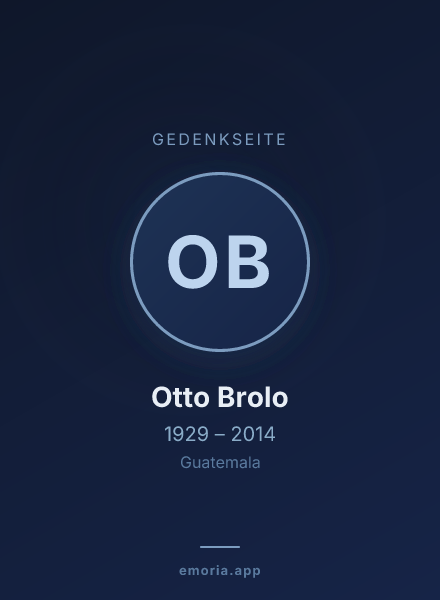 Gedenkportrait von Otto Brolo