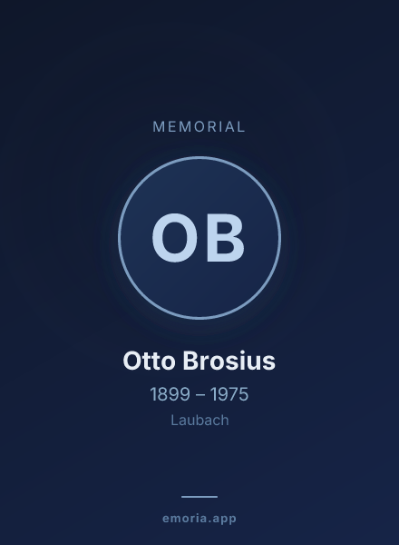 Memorial portrait of Otto Brosius