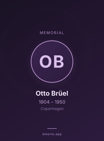 Memorial portrait of Otto Brüel