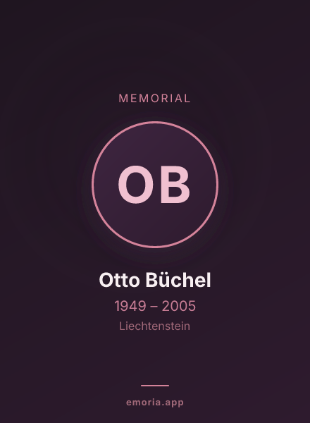 Memorial portrait of Otto Büchel