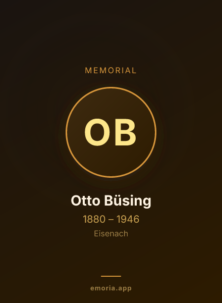 Memorial portrait of Otto Büsing