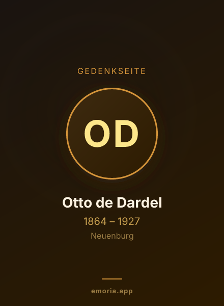 Gedenkportrait von Otto de Dardel