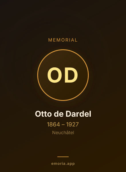Memorial portrait of Otto de Dardel