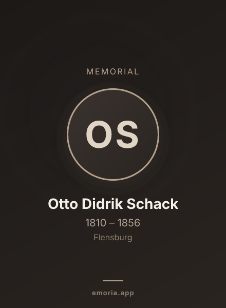 Memorial portrait of Otto Didrik Schack