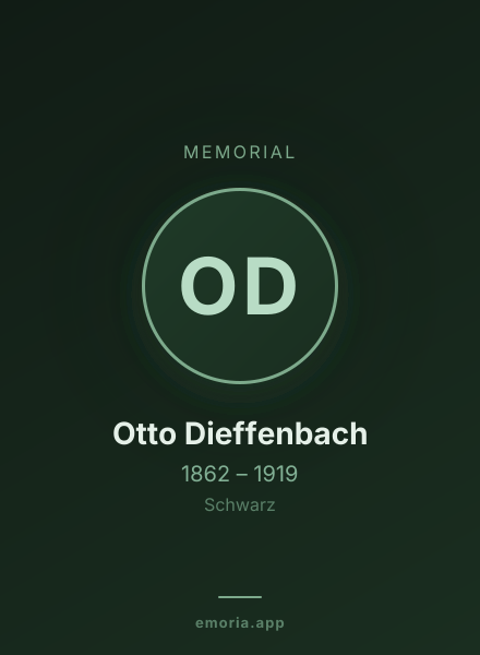 Memorial portrait of Otto Dieffenbach