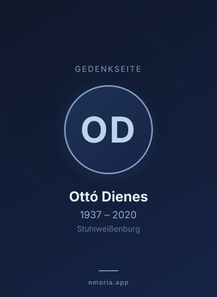 Gedenkportrait von Ottó Dienes