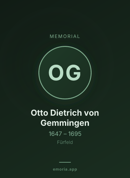 Memorial portrait of Otto Dietrich von Gemmingen