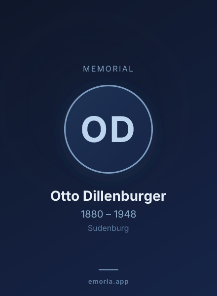 Memorial portrait of Otto Dillenburger