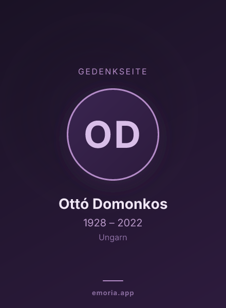 Gedenkportrait von Ottó Domonkos