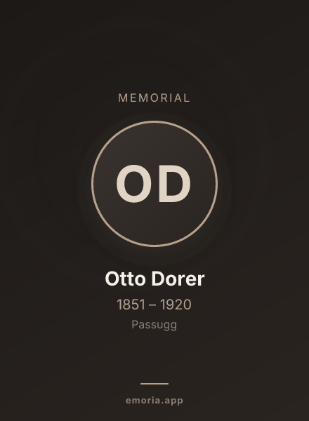 Memorial portrait of Otto Dorer