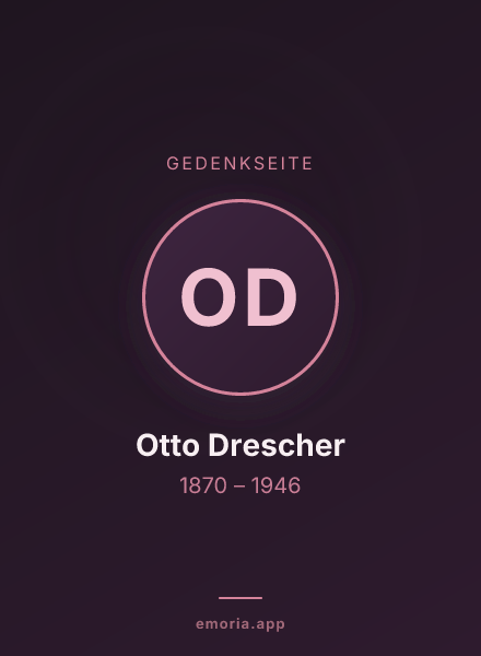 Gedenkportrait von Otto Drescher