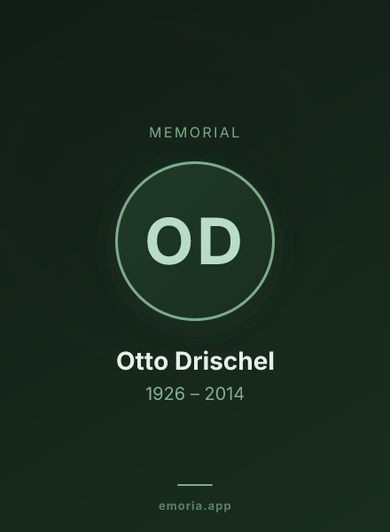 Memorial portrait of Otto Drischel