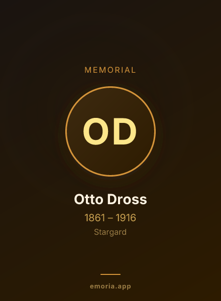 Memorial portrait of Otto Dross