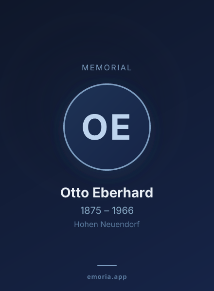Memorial portrait of Otto Eberhard