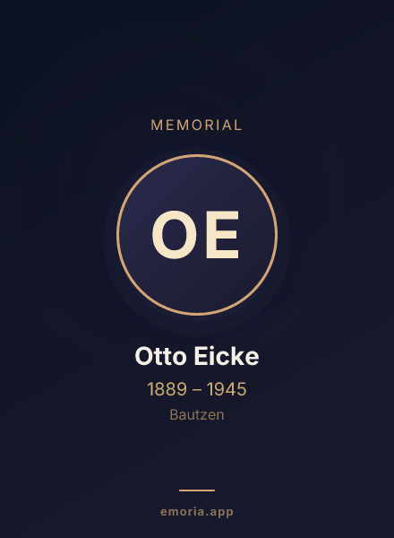 Memorial portrait of Otto Eicke