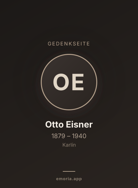 Gedenkportrait von Otto Eisner