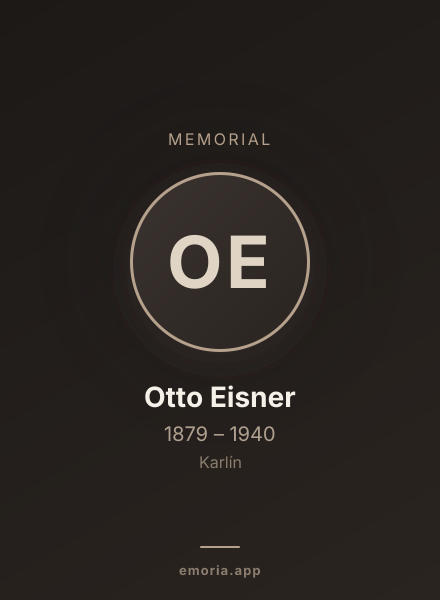 Memorial portrait of Otto Eisner
