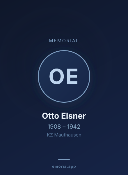Memorial portrait of Otto Elsner