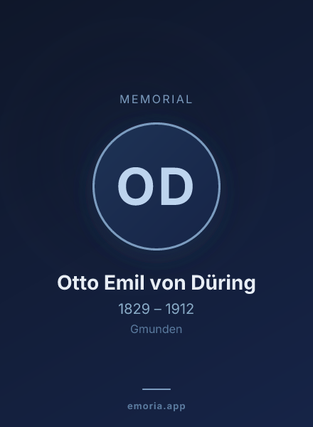 Memorial portrait of Otto Emil von Düring