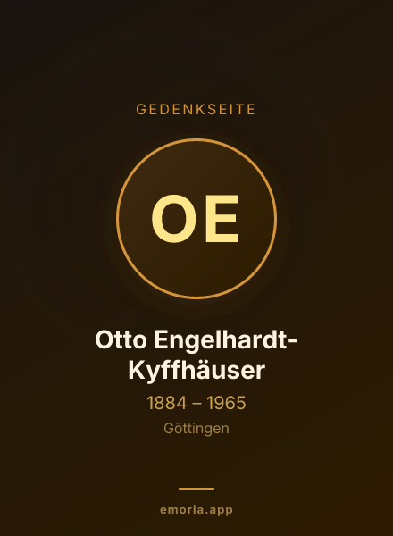 Gedenkportrait von Otto Engelhardt-Kyffhäuser