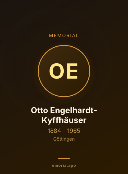 Memorial portrait of Otto Engelhardt-Kyffhäuser
