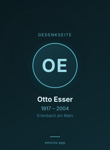 Gedenkportrait von Otto Esser