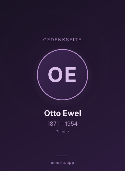 Gedenkportrait von Otto Ewel