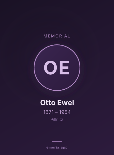 Memorial portrait of Otto Ewel