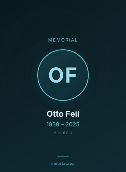 Memorial portrait of Otto Feil