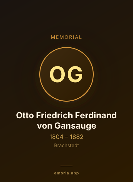 Memorial portrait of Otto Friedrich Ferdinand von Gansauge